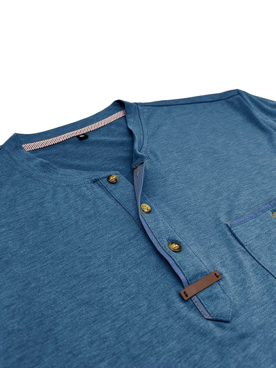 Magnus - Elegant T-skjorte med rund hals og lomme
