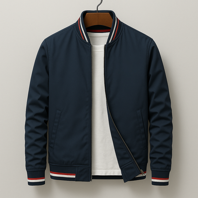 BaseLine | Elegant bomberjakke med striper
