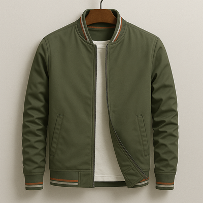 BaseLine | Elegant bomberjakke med striper