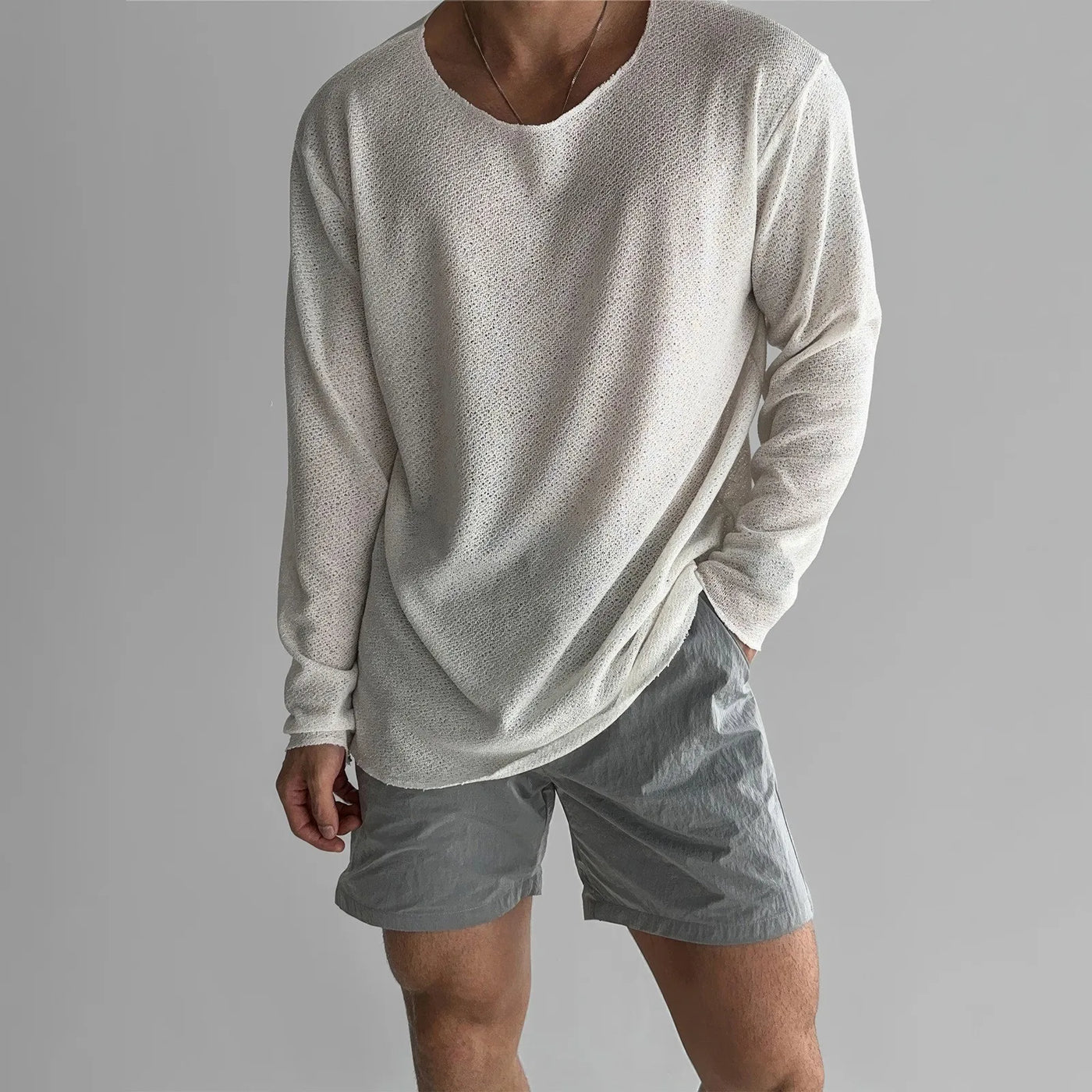 Daniel - Hohlstrick T-skjorte