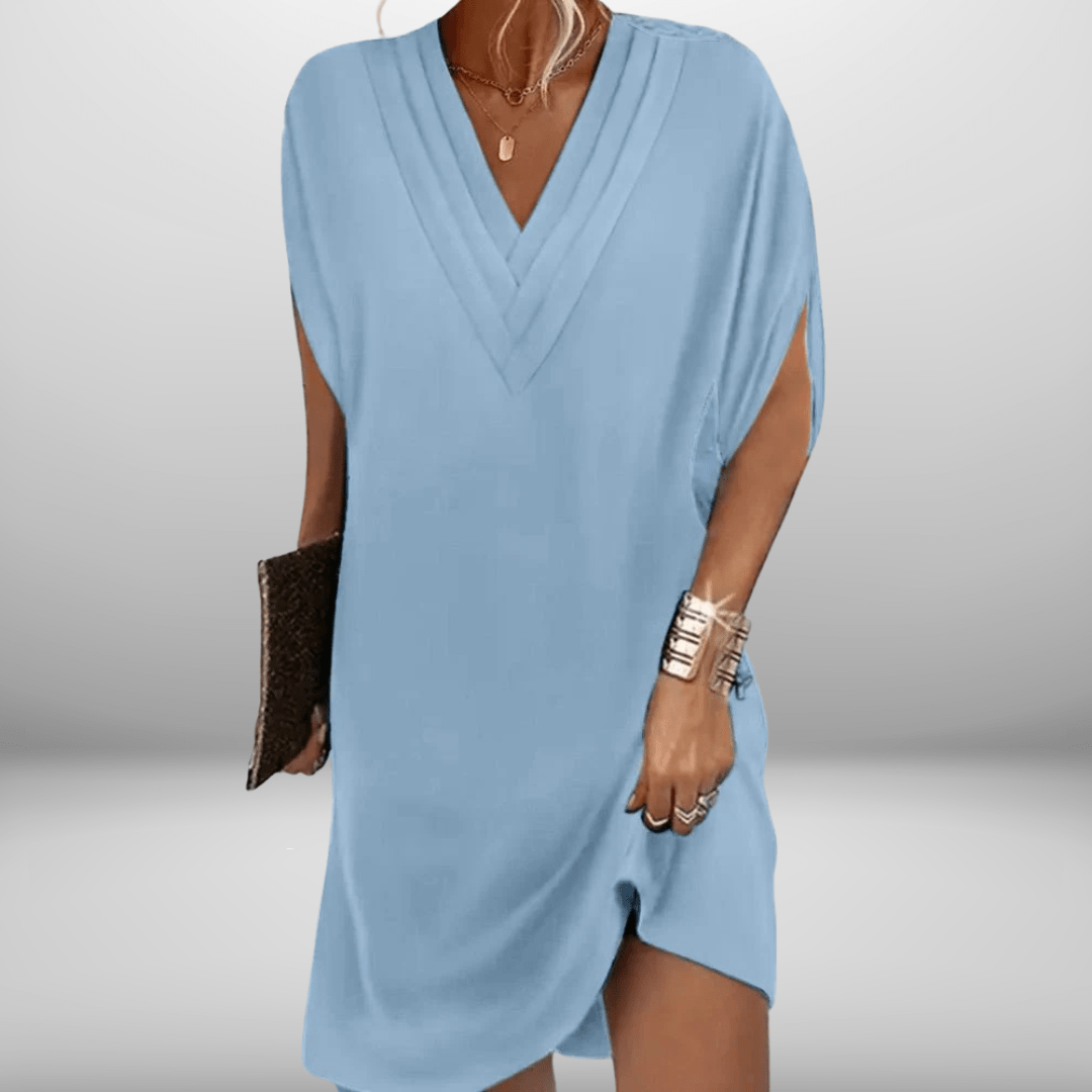 Amy| Elegant Kjole med V-hals