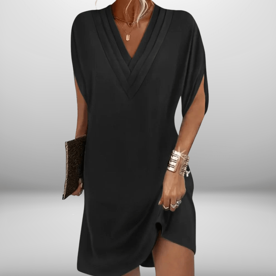 Amy| Elegant Kjole med V-hals