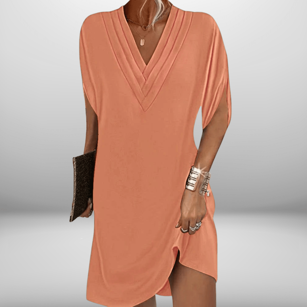 Amy| Elegant Kjole med V-hals