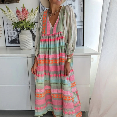 Joceline | Bohemsk Maxi Kjole